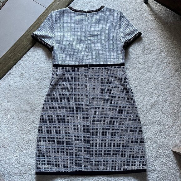 NWOT Karl Lagerfeld Casual Tweed Pencil Dress Size 10 - Picture 7 of 14